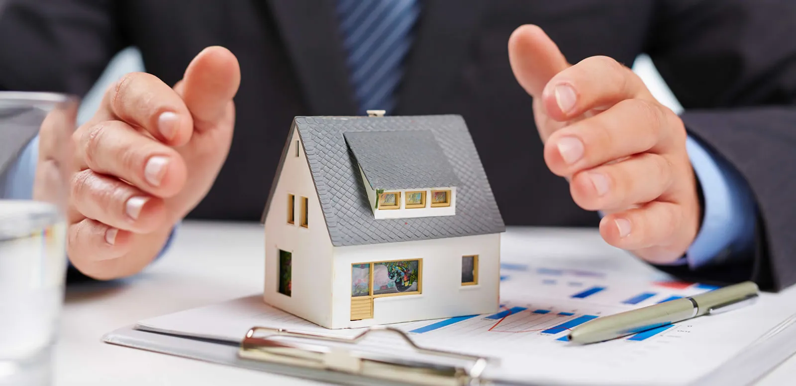 Public adjuster reviewing a home insurance claim